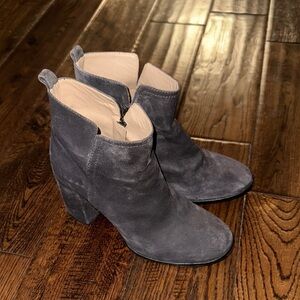 PURA LOPEZ SOFT Women's Gray Suede Ankle Boots Size 38